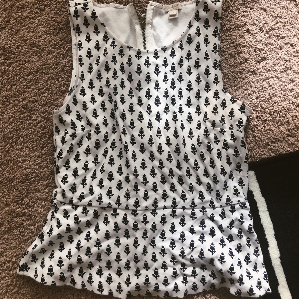 j crew peplum top